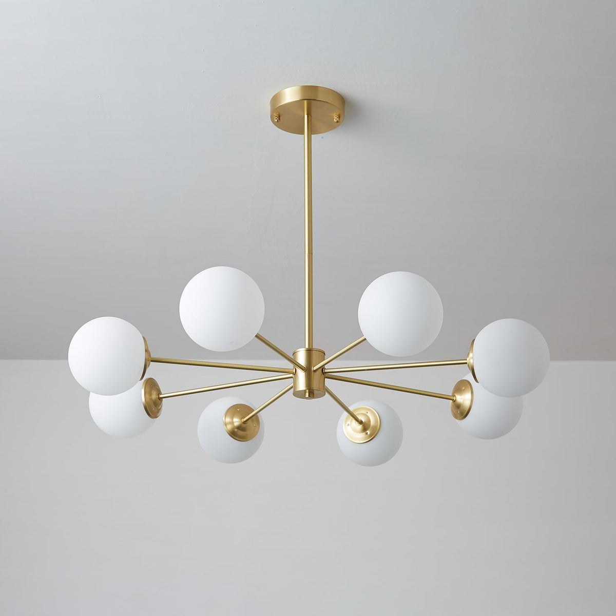Lustre Cantate en laiton et verre – vue 17