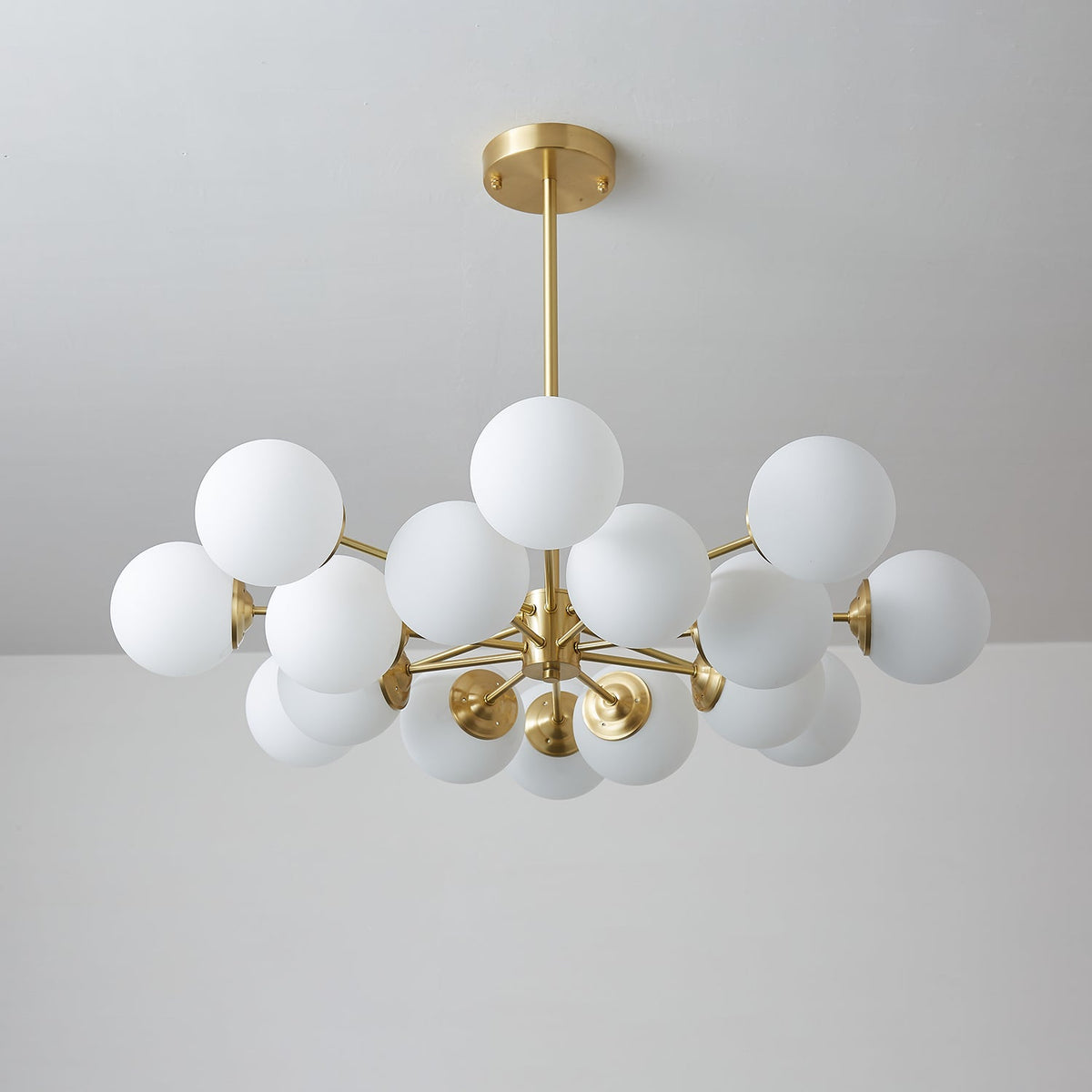 Lustre Cantate en laiton et verre – vue 33