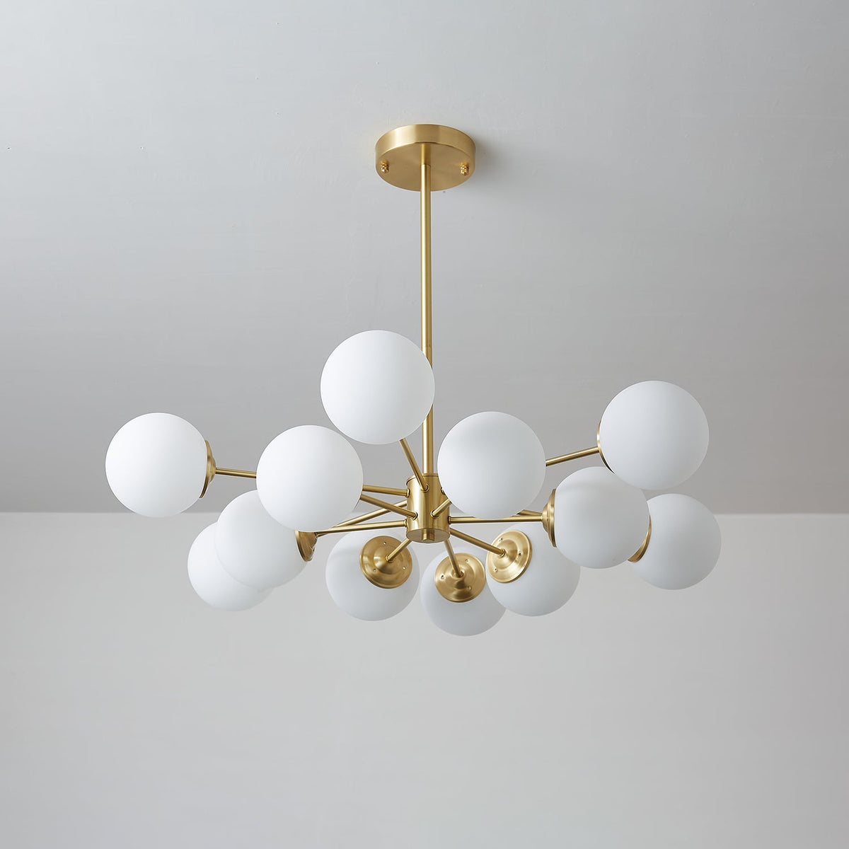 Lustre Cantate en laiton et verre – vue 23