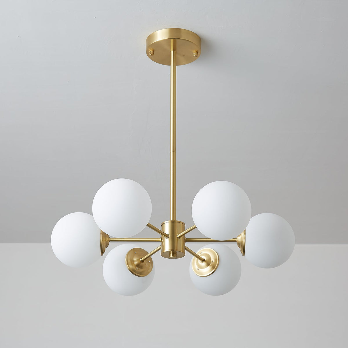 Lustre Cantate en laiton et verre – vue 6