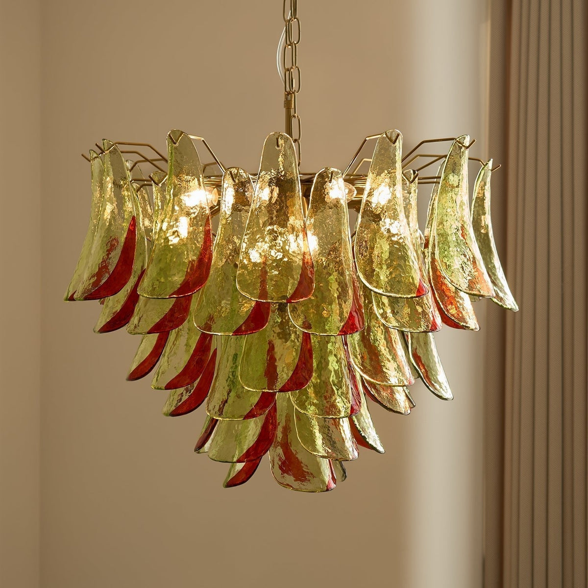 Lustre Falaise en verre et métal – vue 64