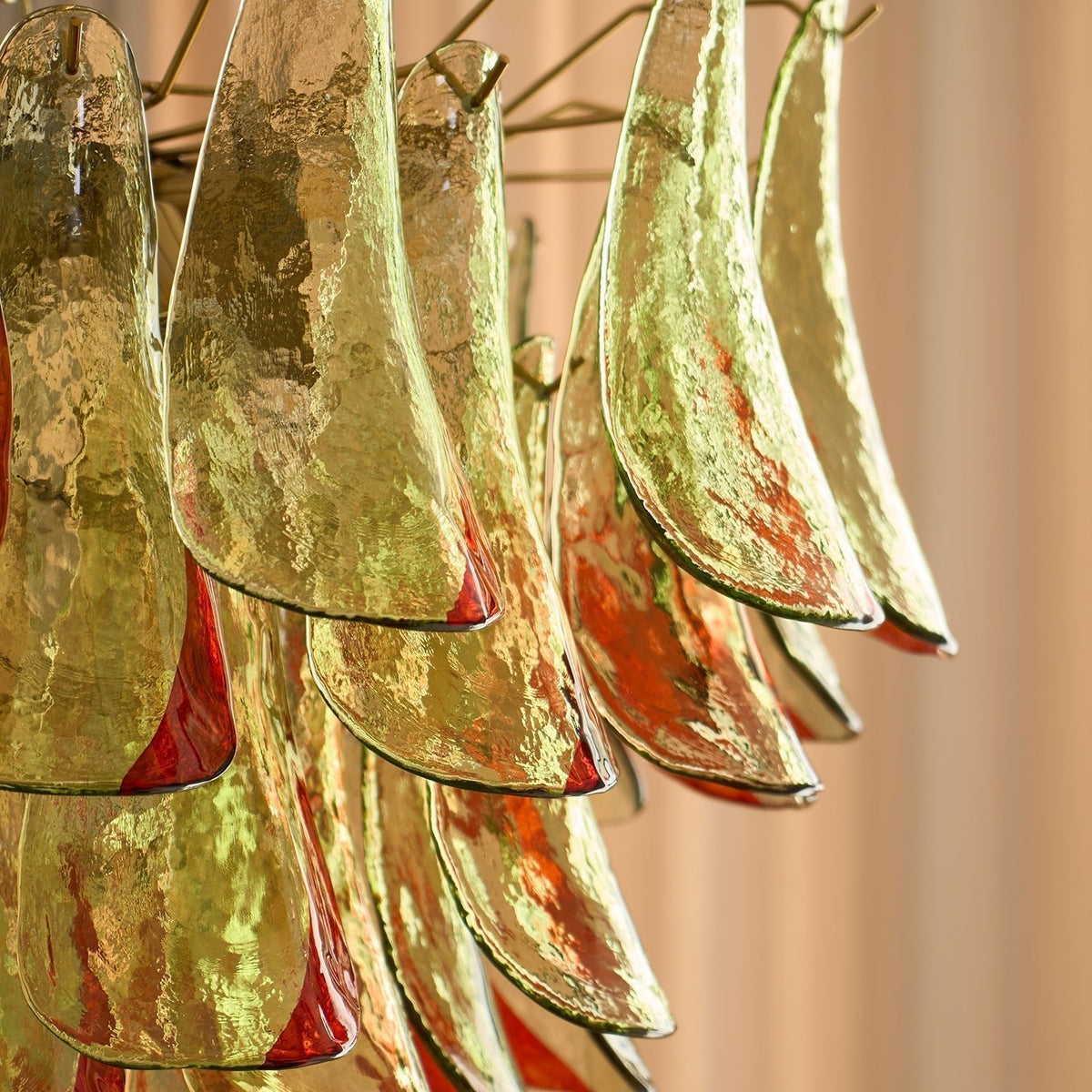 Lustre Falaise en verre et métal – vue 7