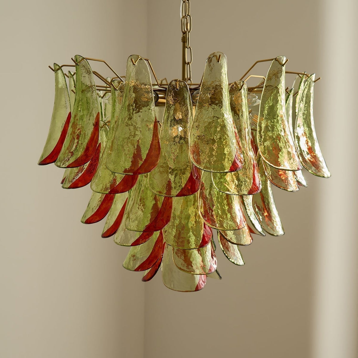 Lustre Falaise en verre et métal – vue 11