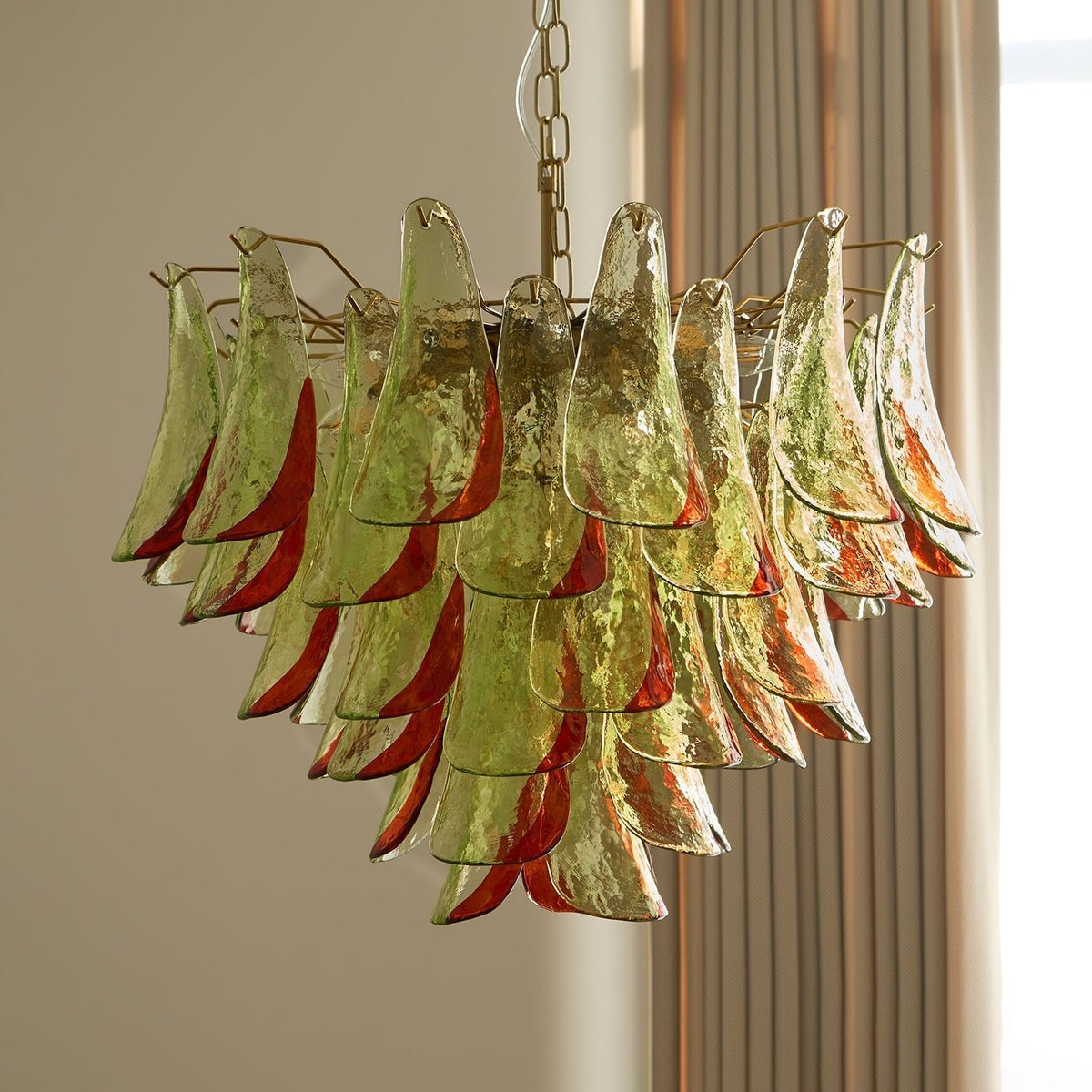 Lustre Falaise en verre et métal – vue 65