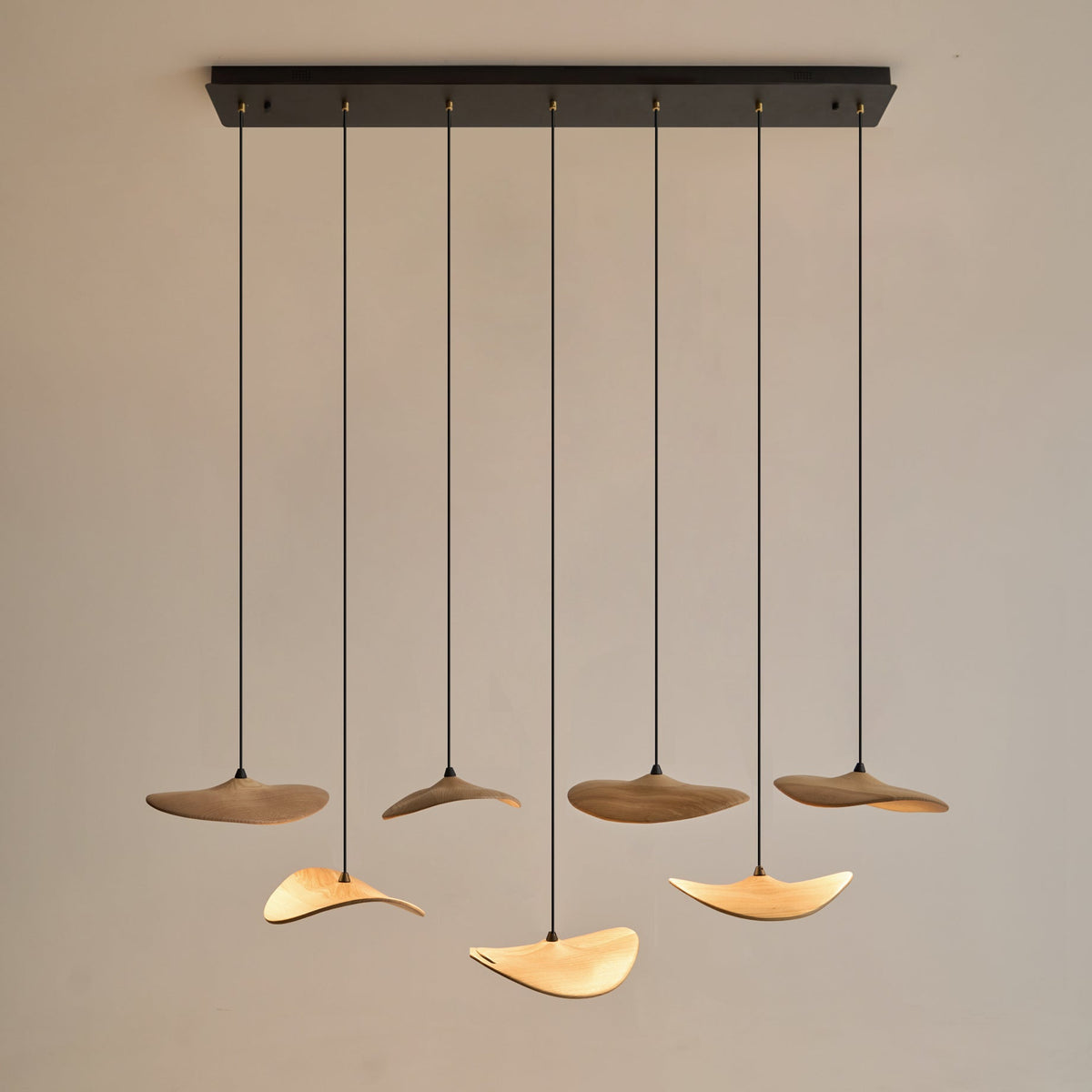 Lustre Saule en bois et métal – vue 48