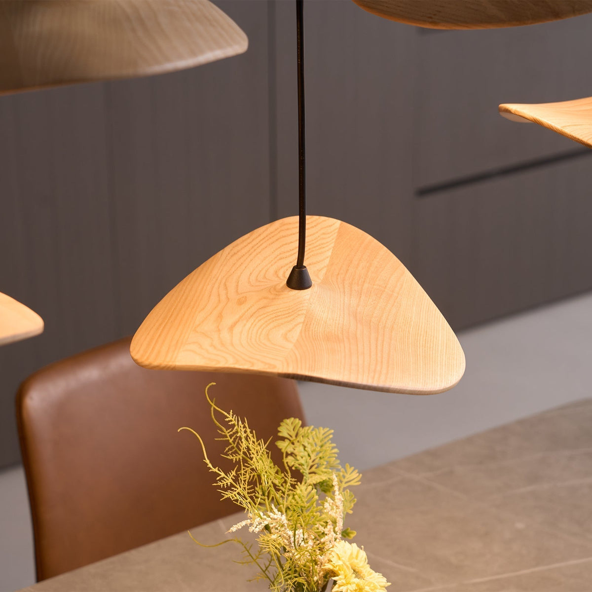 Lustre Saule en bois et métal – vue 47