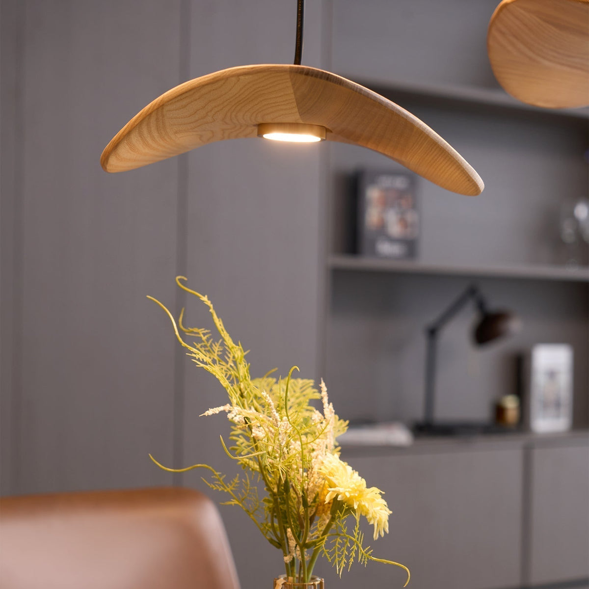 Lustre Saule en bois et métal – vue 49
