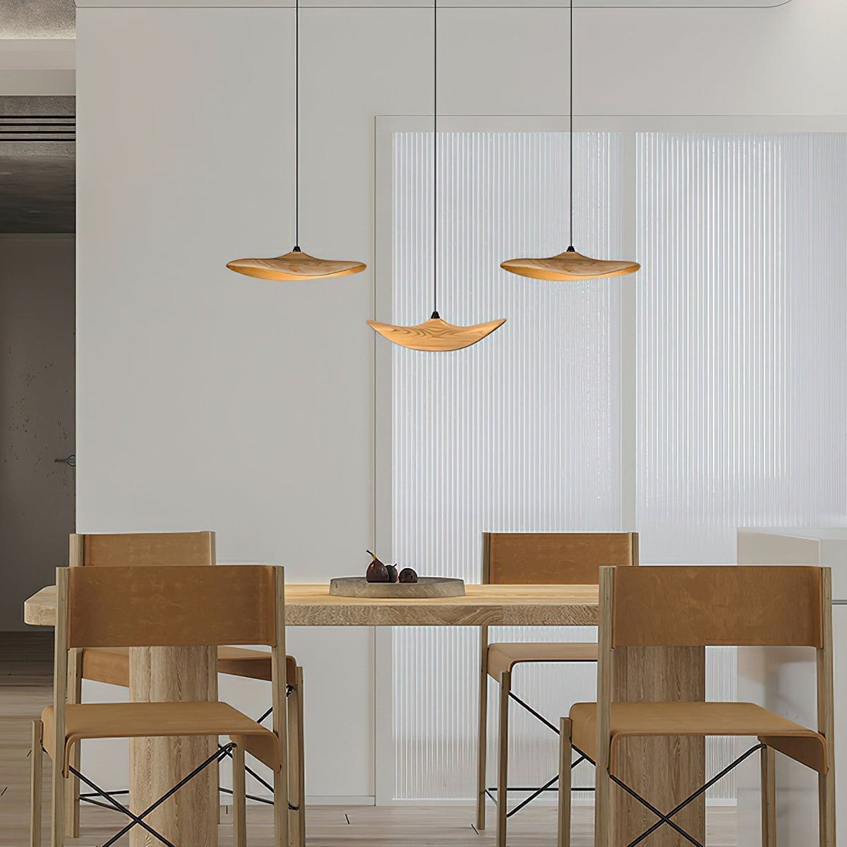 Lustre Saule en bois et métal – vue 78