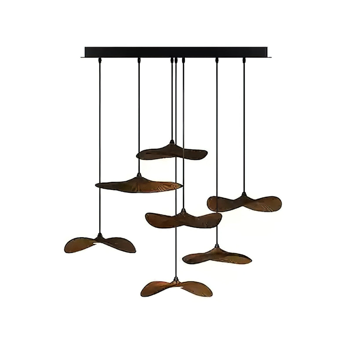Lustre Saule en bois et métal – vue 31