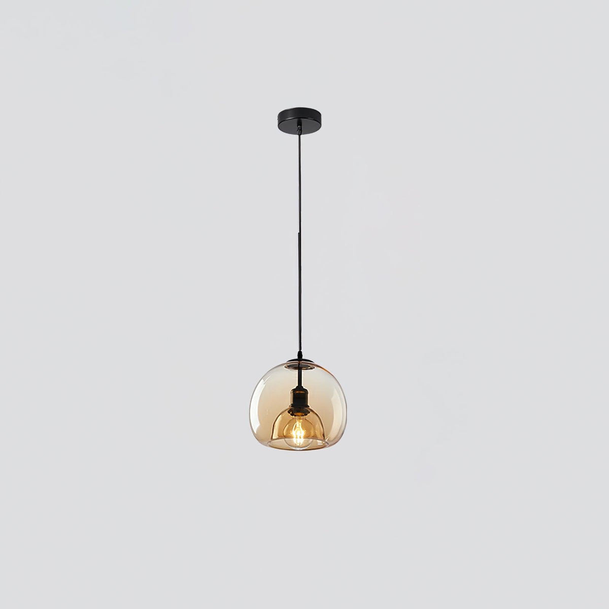 Suspension Océane en verre et métal – vue 13