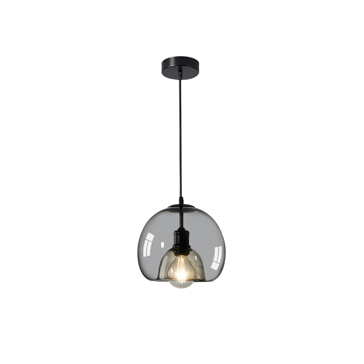 Suspension Océane en verre et métal – vue 10