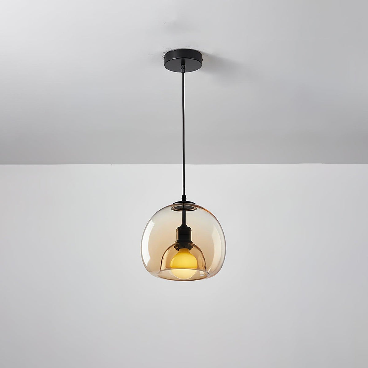 Suspension Océane en verre et métal – vue 17