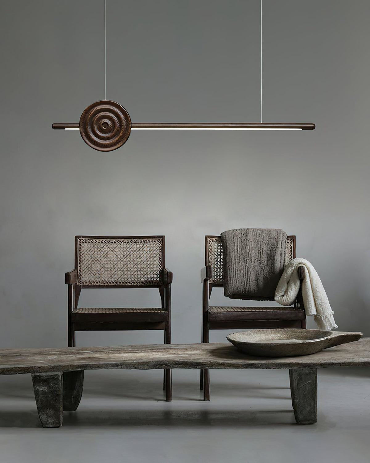 Lustre Cabane en bois et métal – vue 17
