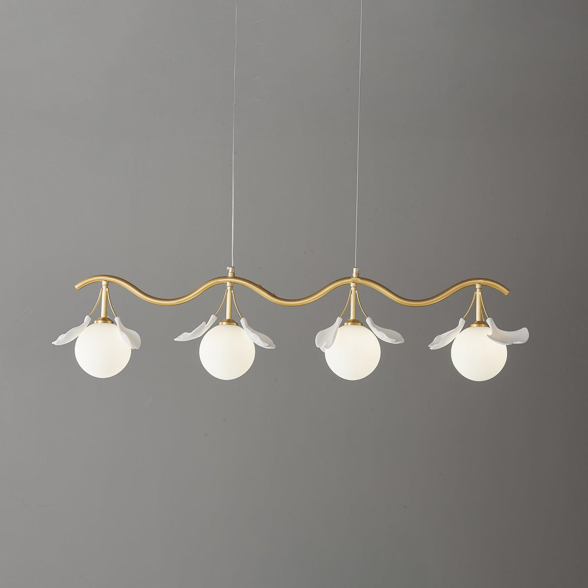 Lustre Lisbonne en céramique et laiton – vue 9