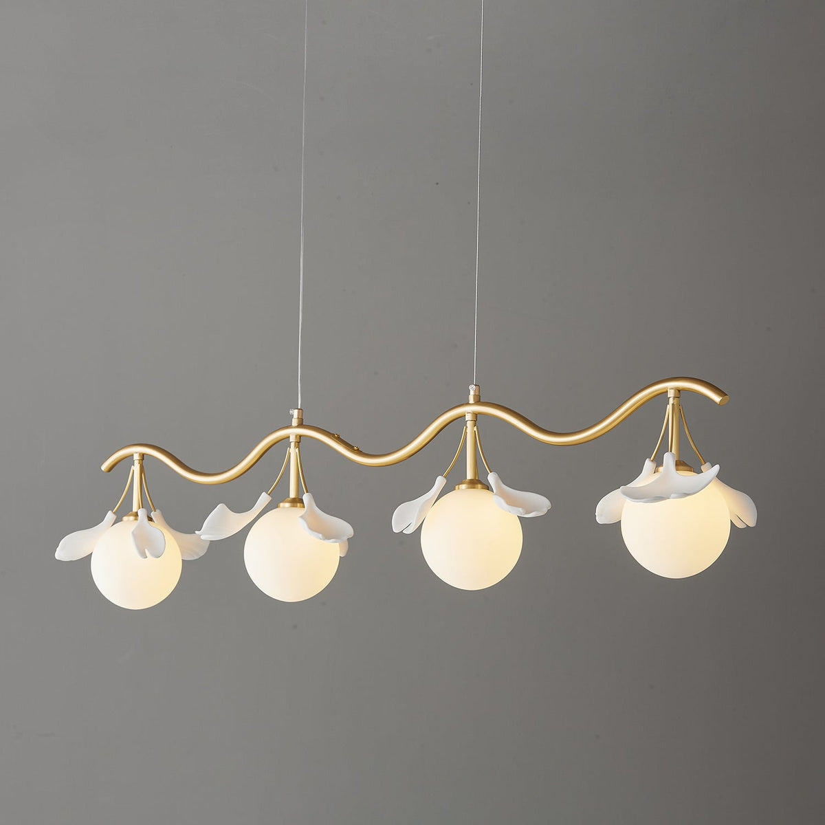 Lustre Lisbonne en céramique et laiton – vue 11