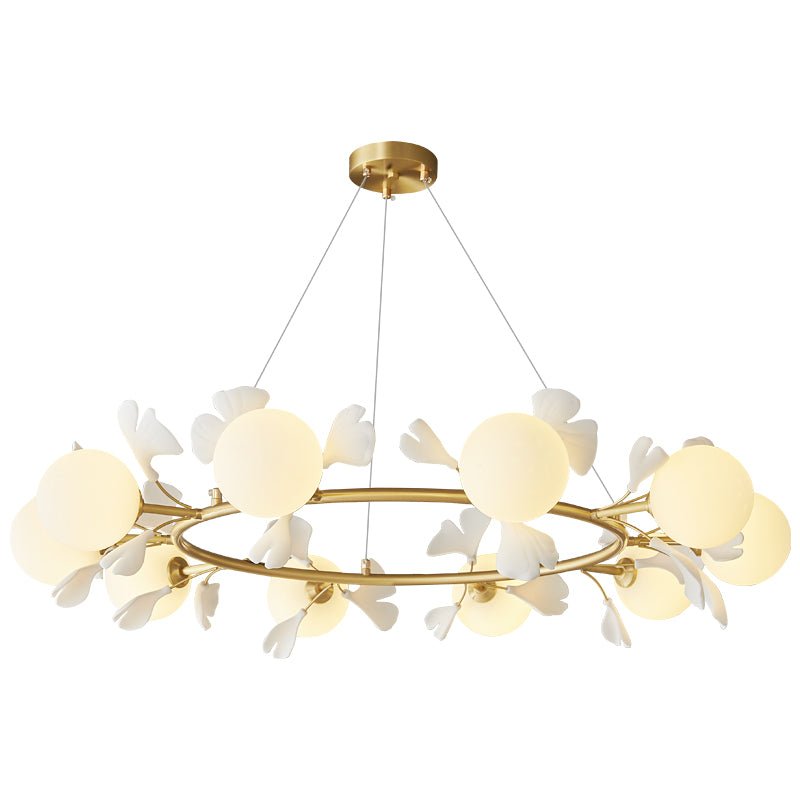 Lustre Lisbonne en céramique et laiton – vue 43