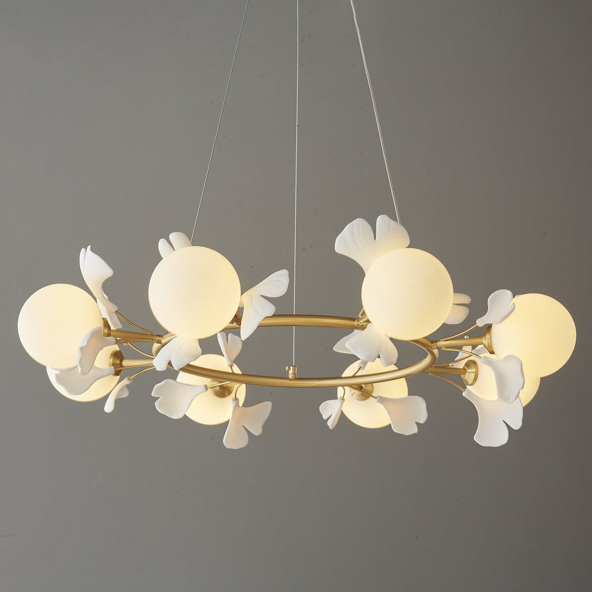 Lustre Lisbonne en céramique et laiton – vue 41