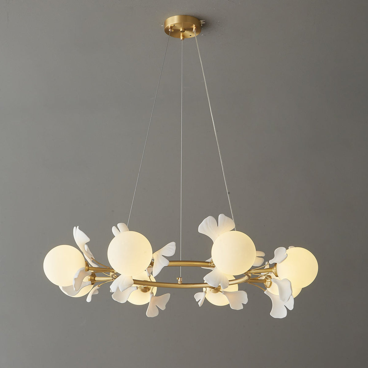 Lustre Lisbonne en céramique et laiton – vue 35