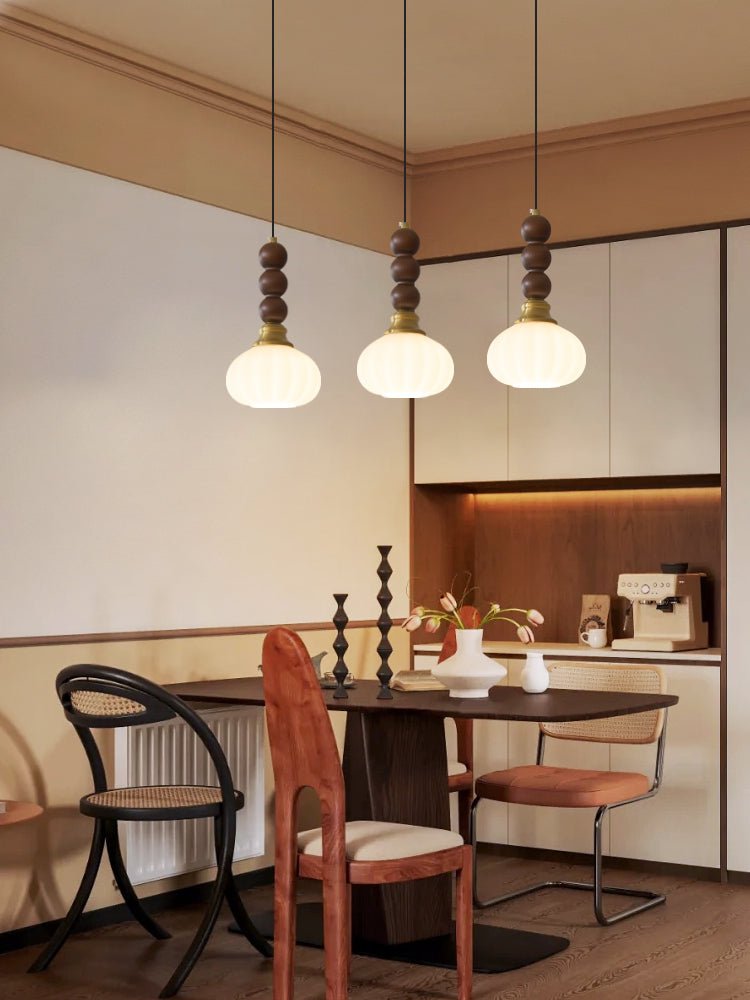 Suspension Piana en verre et bois – vue 56