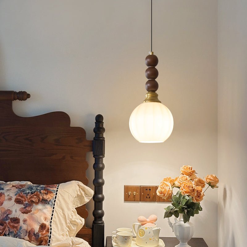 Suspension Piana en verre et bois – vue 64
