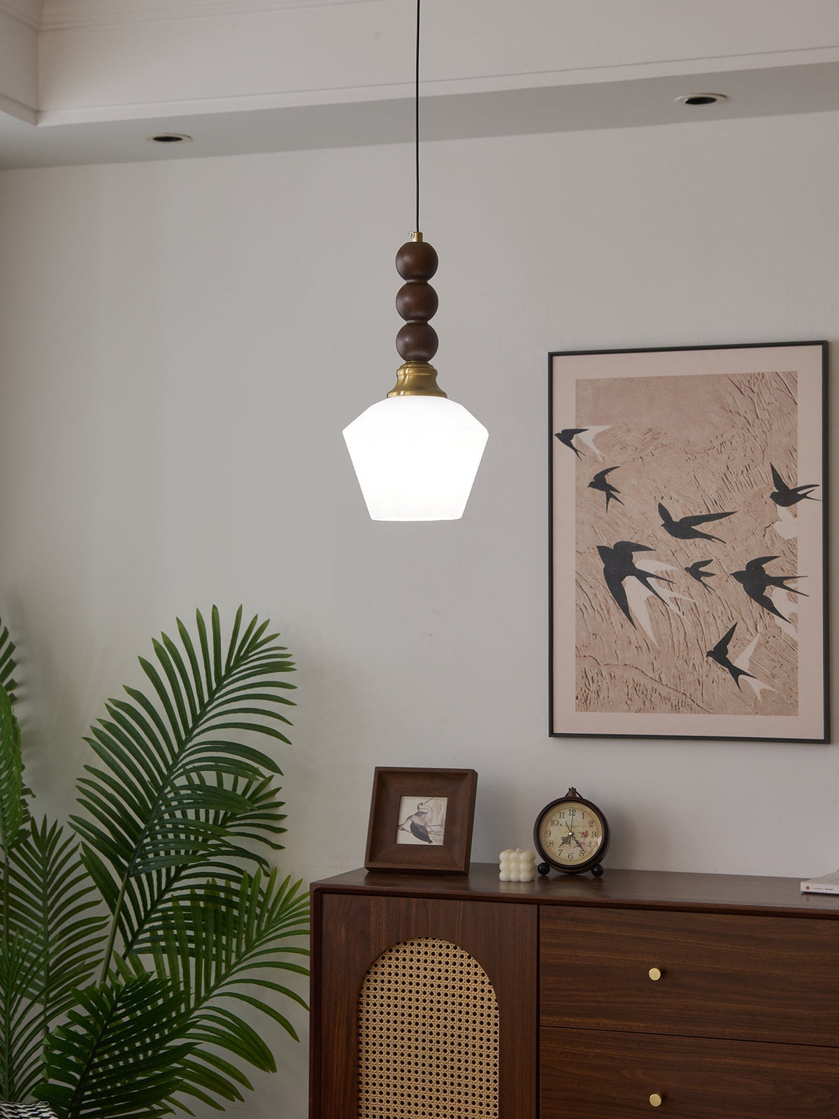 Suspension Piana en verre et bois – vue 38