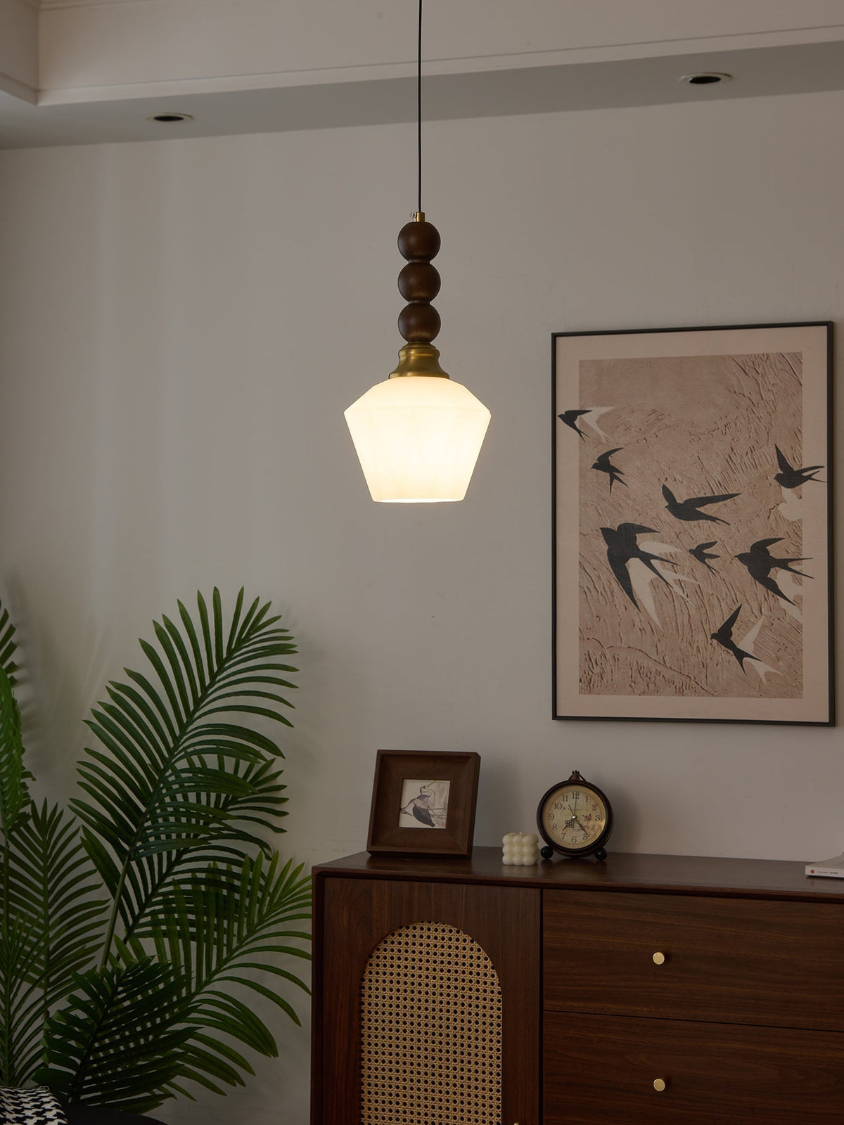 Suspension Piana en verre et bois – vue 39