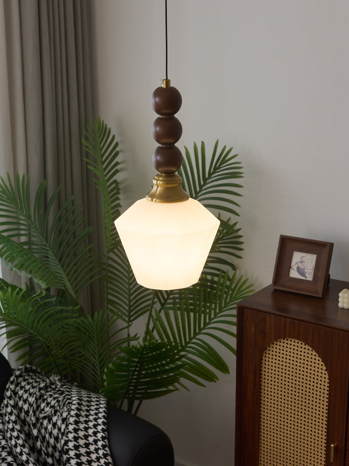 Suspension Piana en verre et bois – vue 42
