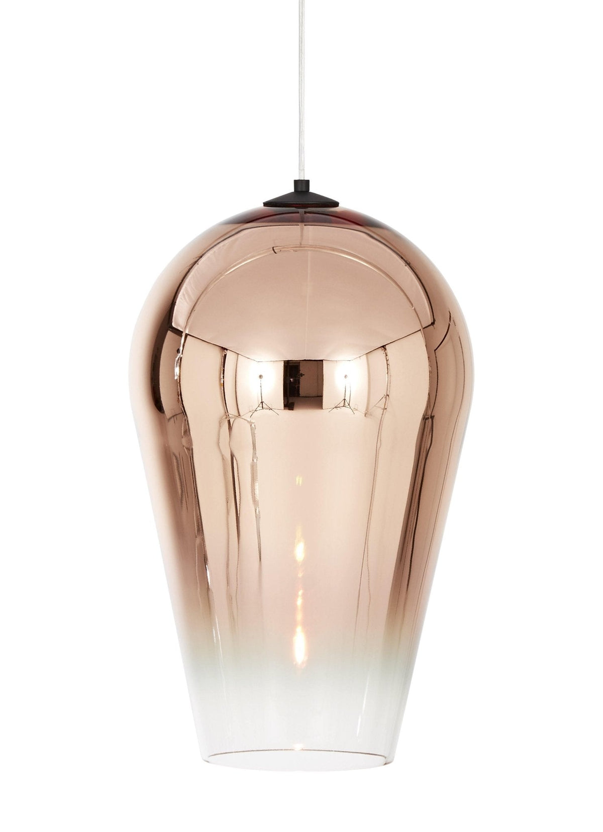 Suspension Cabestan en verre et métal – vue 20