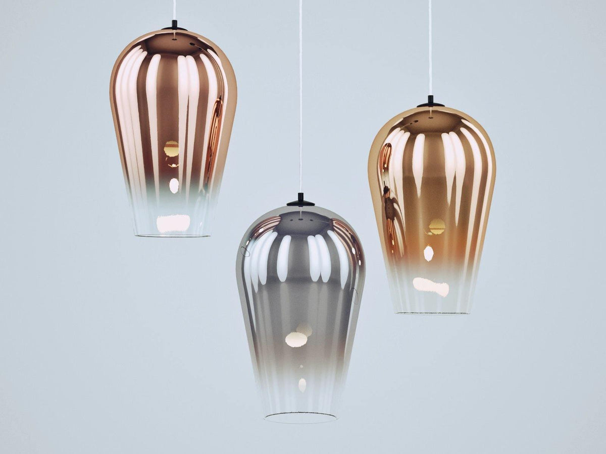 Suspension Cabestan en verre et métal – vue 12