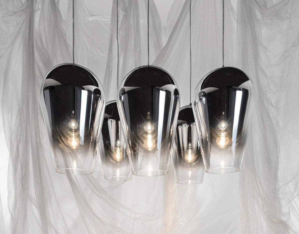 Suspension Cabestan en verre et métal – vue 34