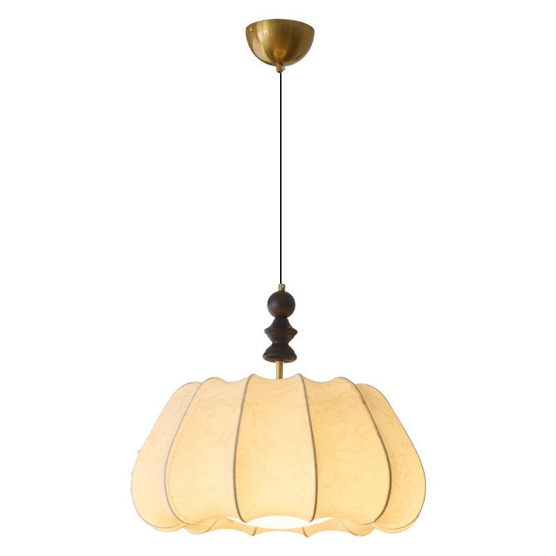 Suspension Chandelle en bois et tissu – vue 6