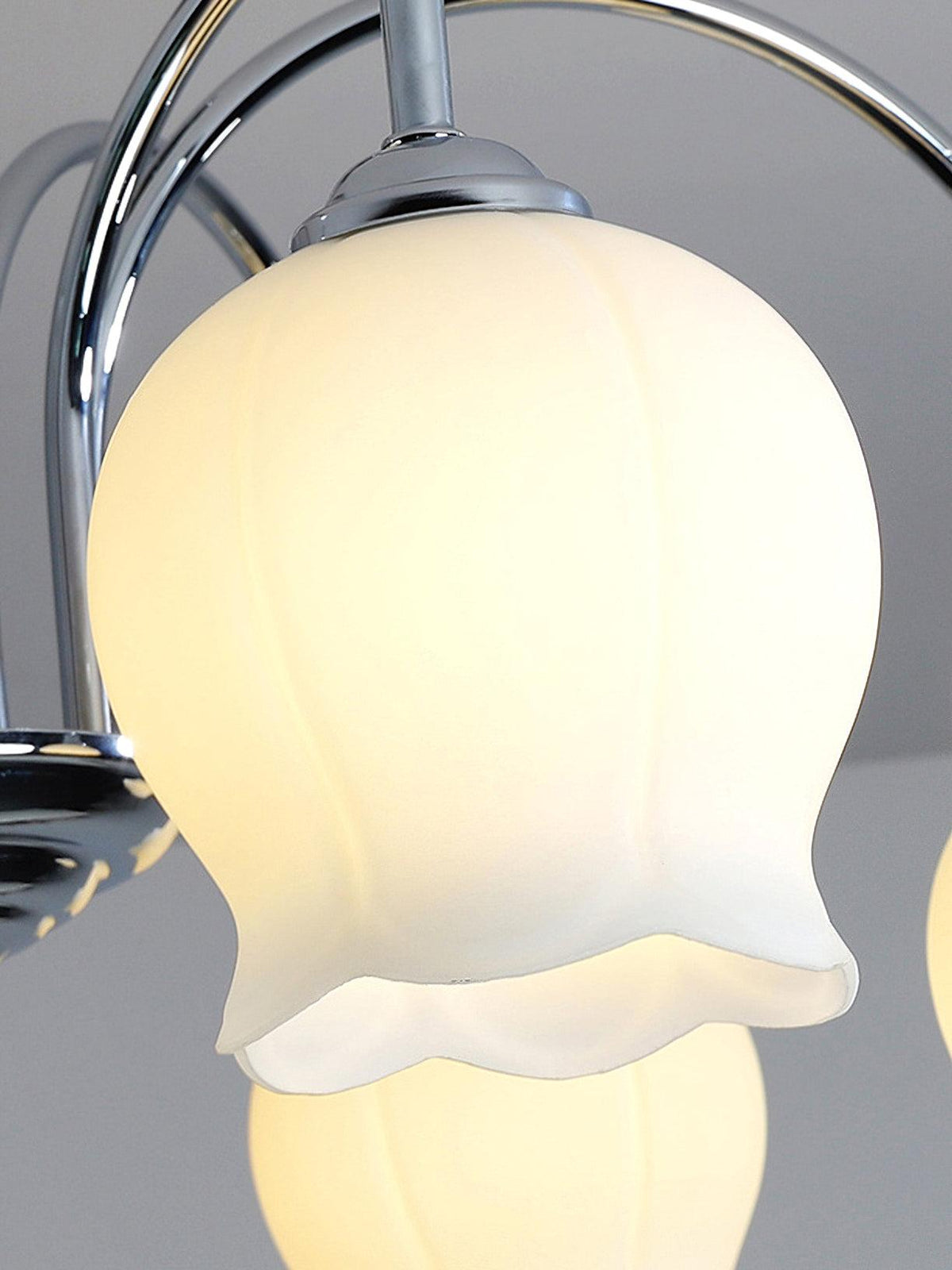 Lustre Bohème en verre et métal – vue 14