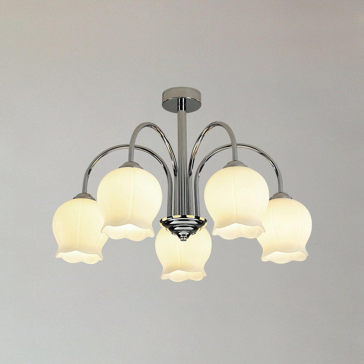 Lustre Bohème en verre et métal – vue 19