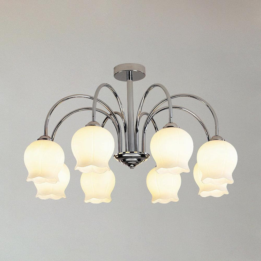 Lustre Bohème en verre et métal – vue 3