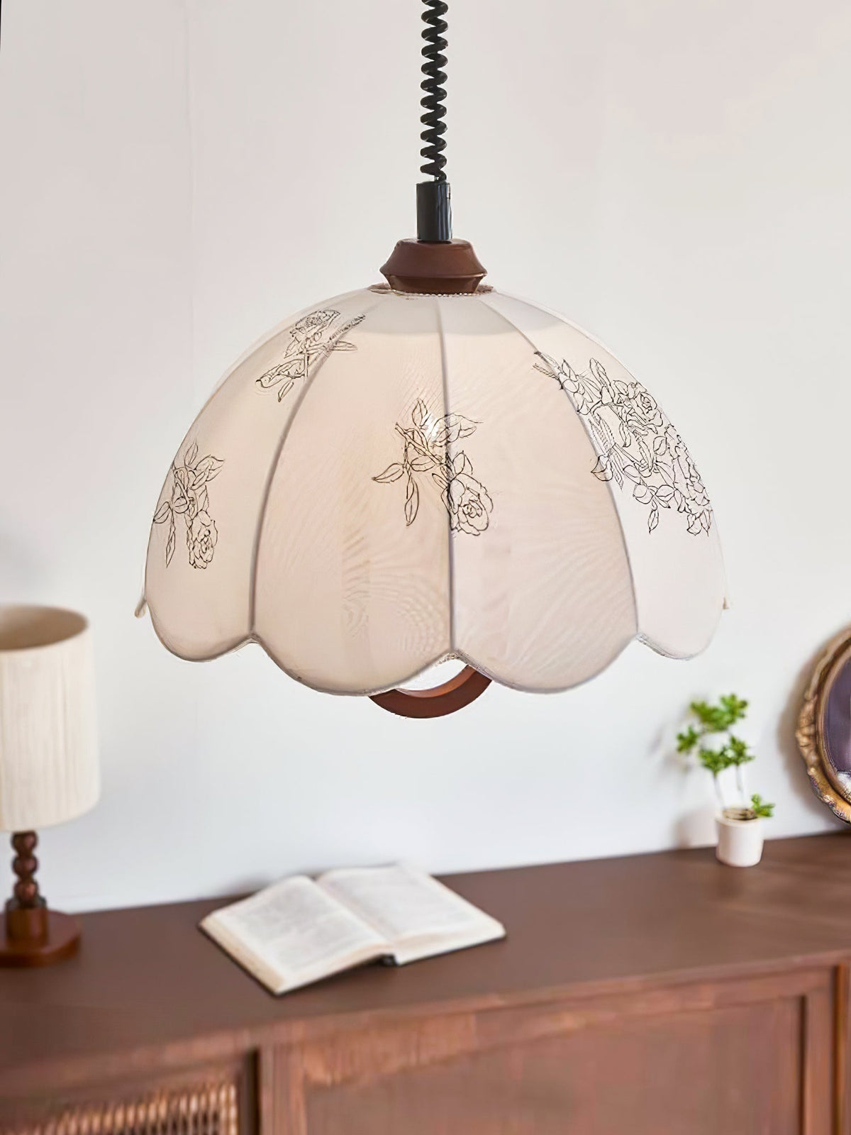 Suspension Isola en bois et tissu – vue 22