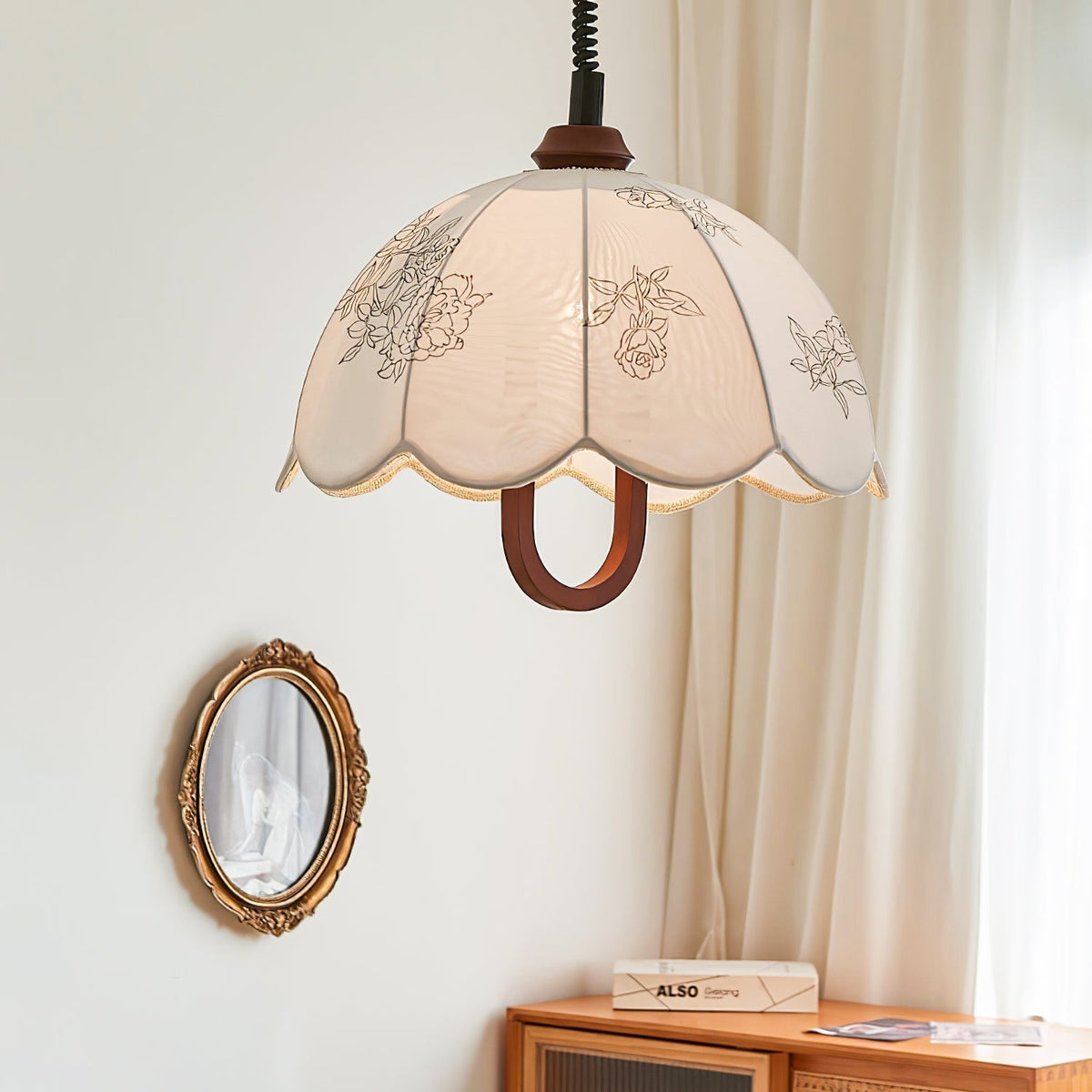 Suspension Isola en bois et tissu – vue 14