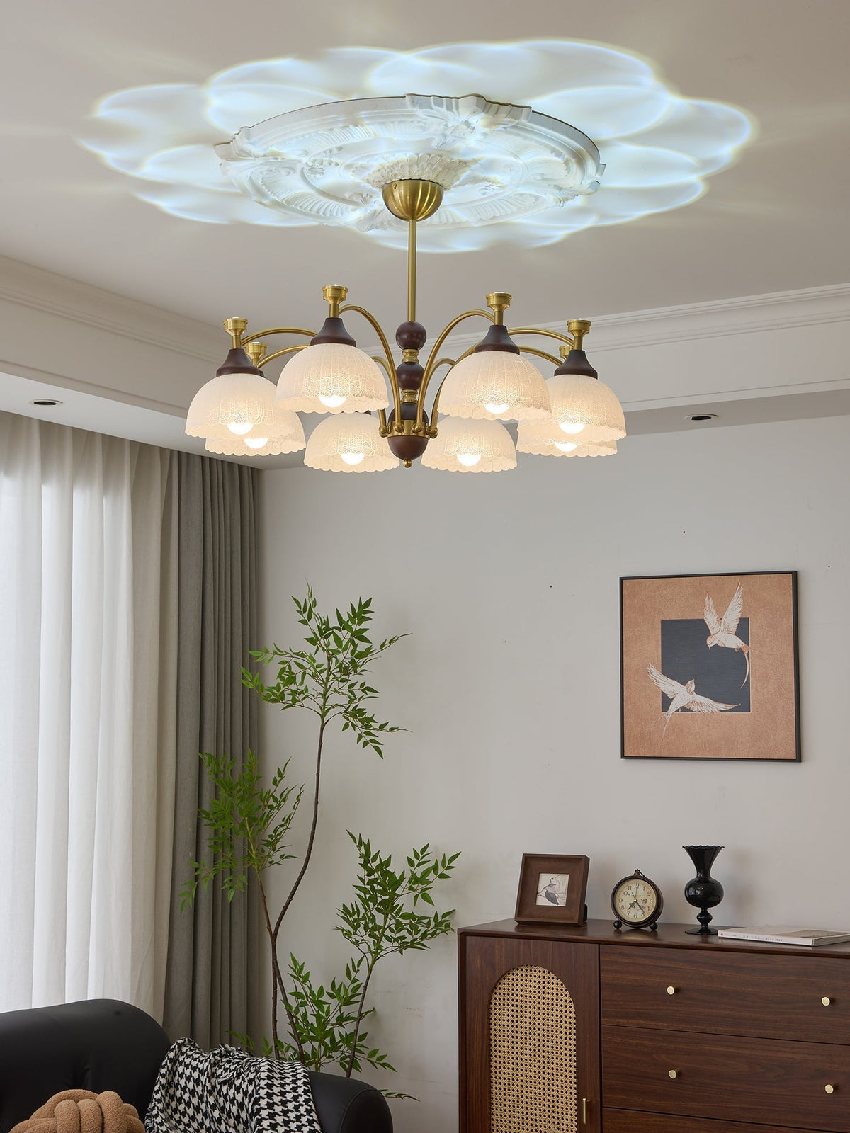 Lustre Corsaire en bois et verre – vue 22