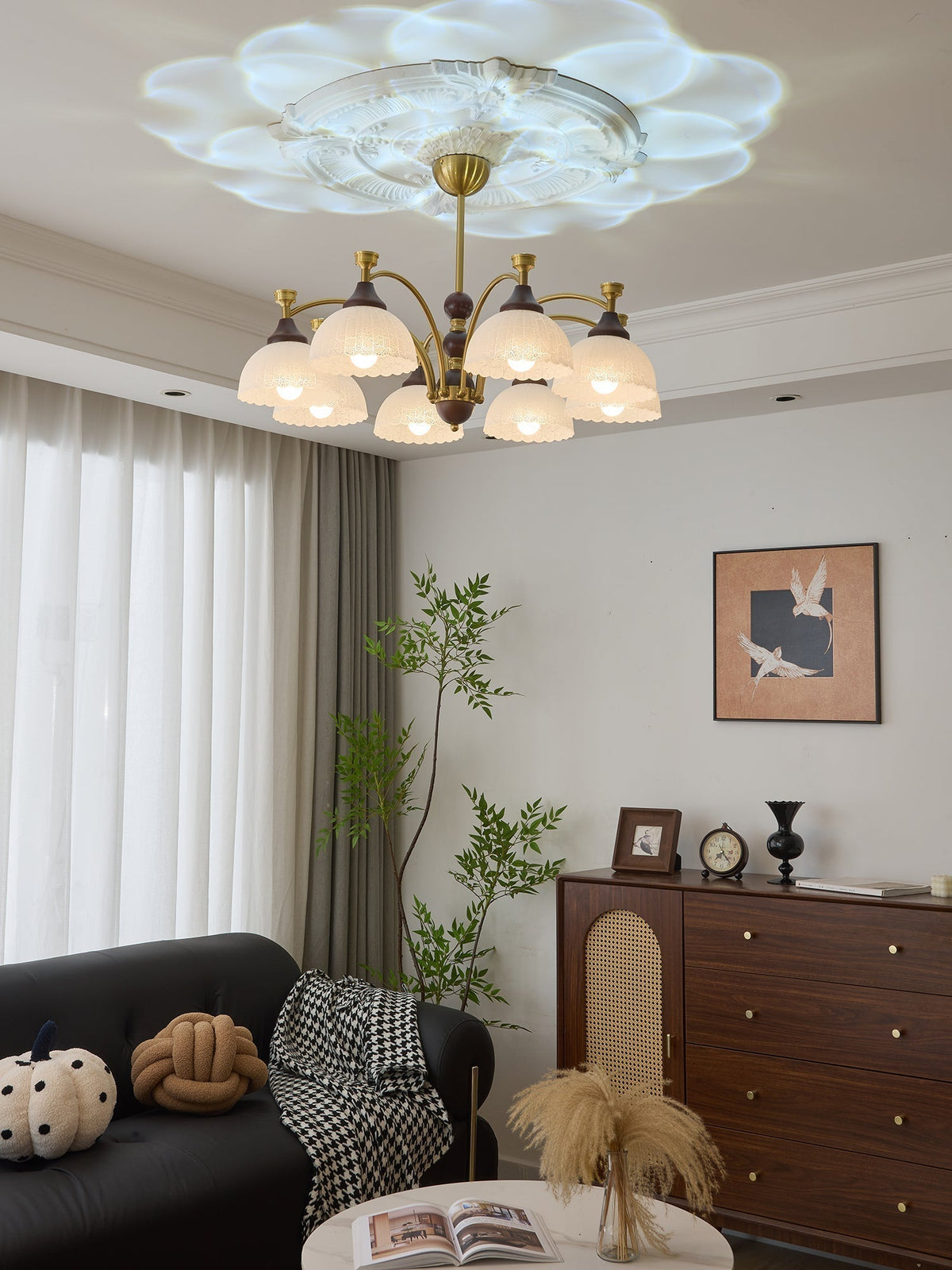 Lustre Corsaire en bois et verre – vue 24