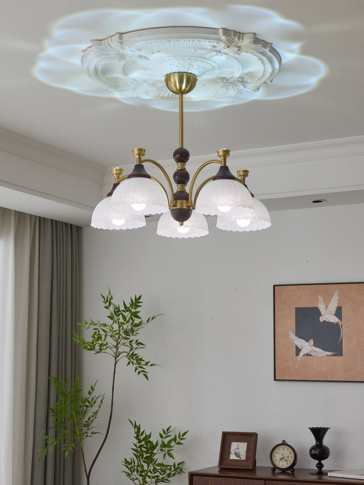 Lustre Corsaire en bois et verre – vue 23