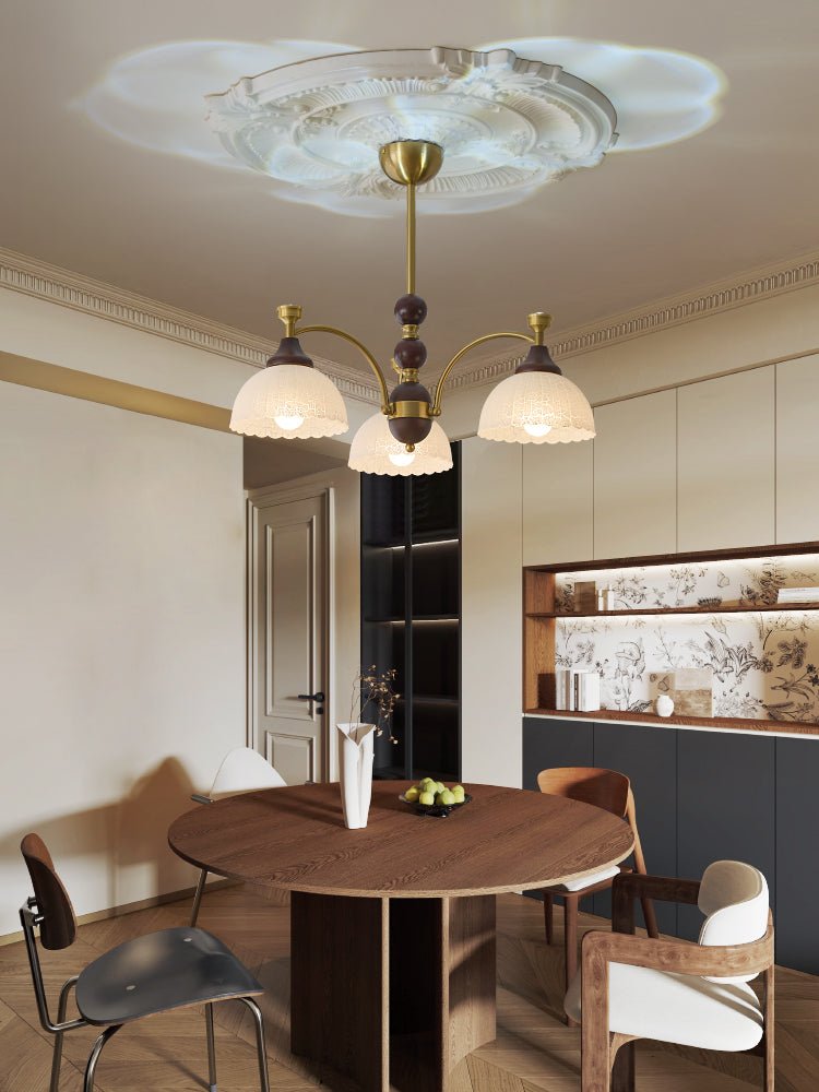 Lustre Corsaire en bois et verre – vue 6