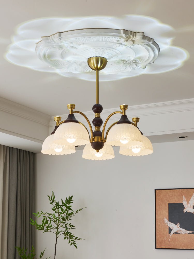 Lustre Corsaire en bois et verre – vue 7