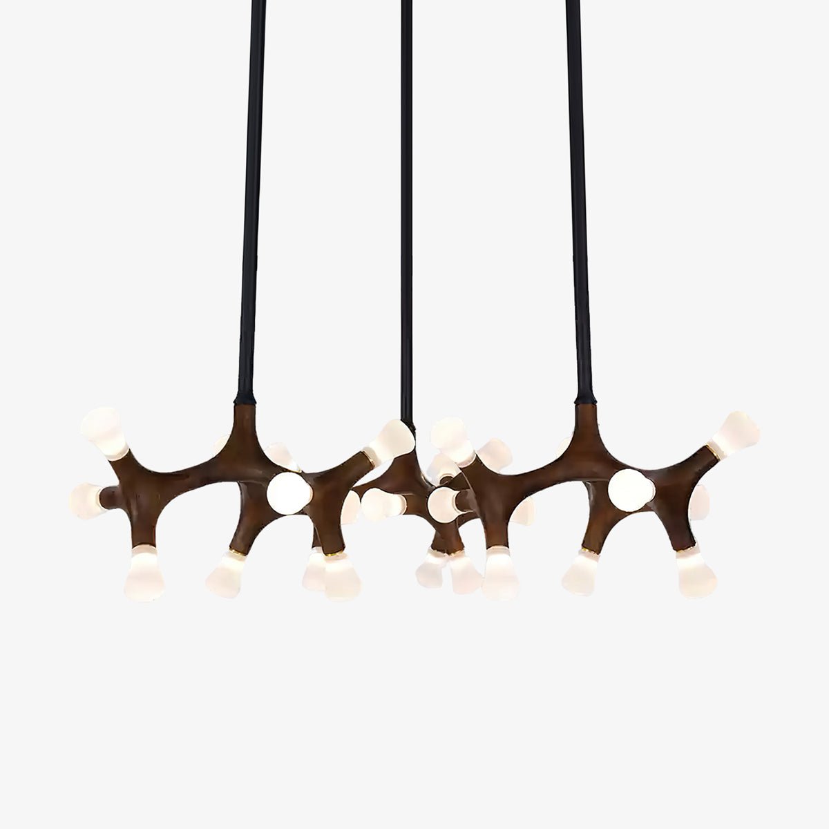 Lustre Sultane en bois et métal – vue 6
