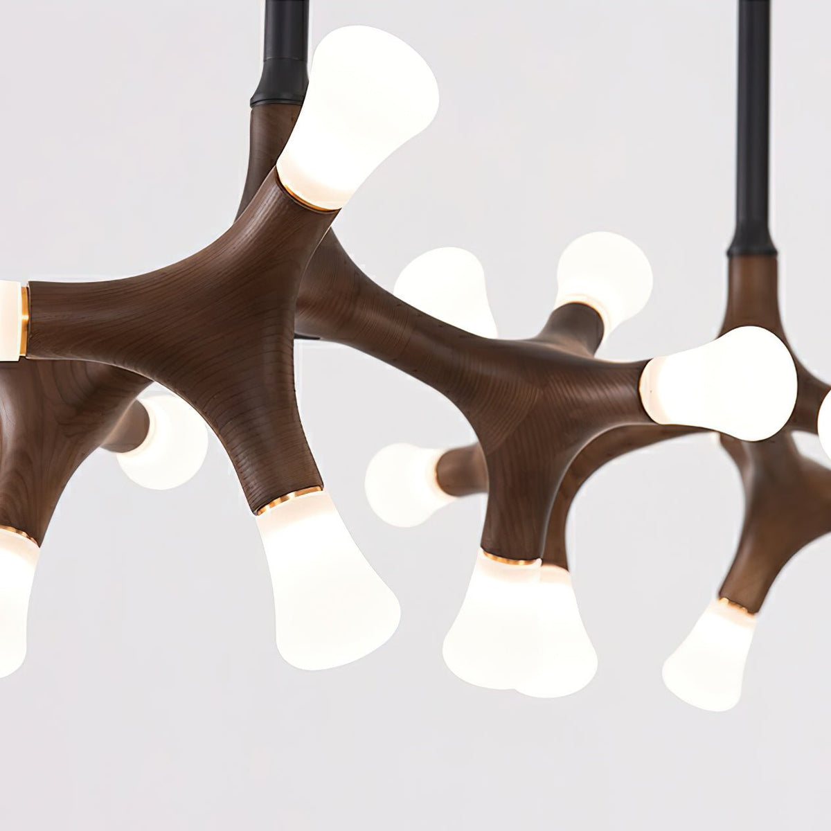 Lustre Sultane en bois et métal – vue 5