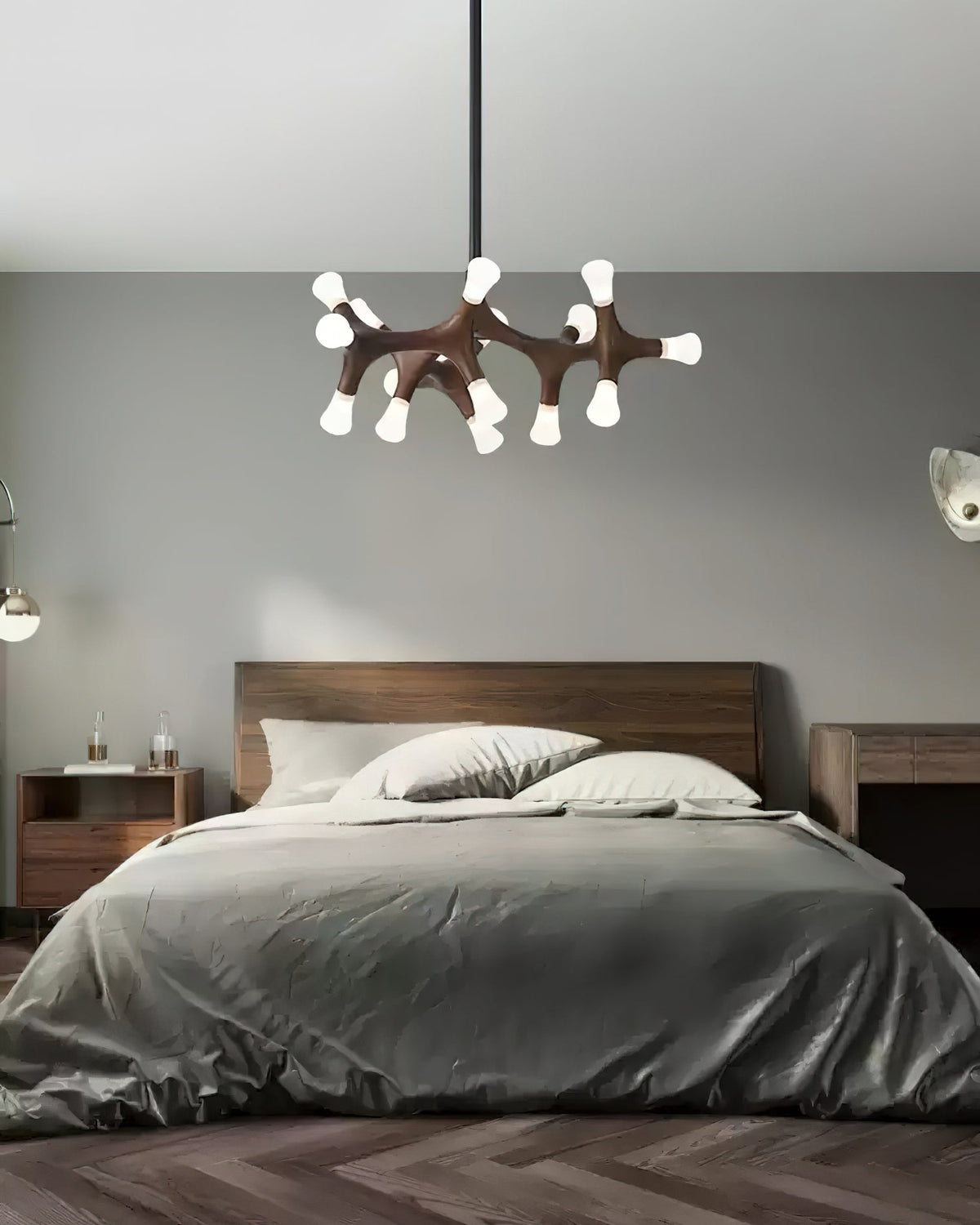 Lustre Sultane en bois et métal – vue 21
