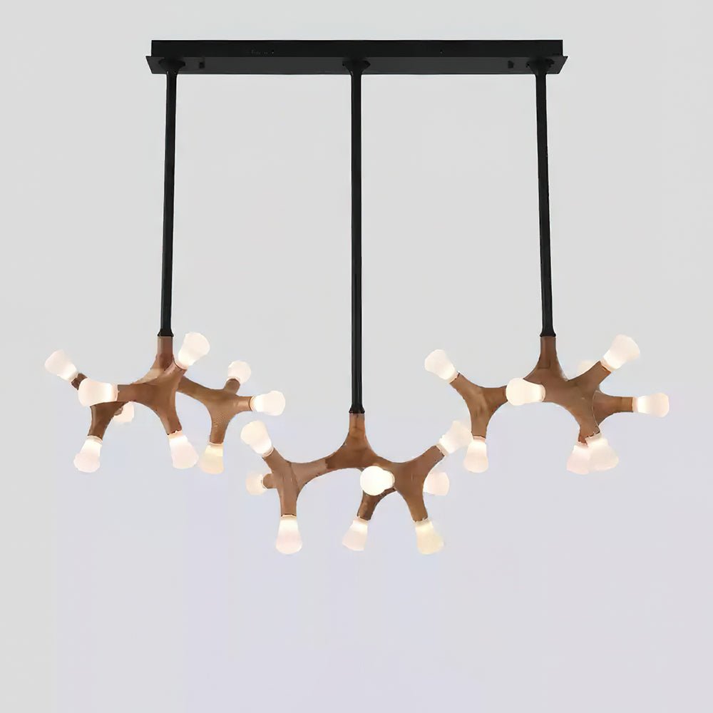 Lustre Sultane en bois et métal – vue 23