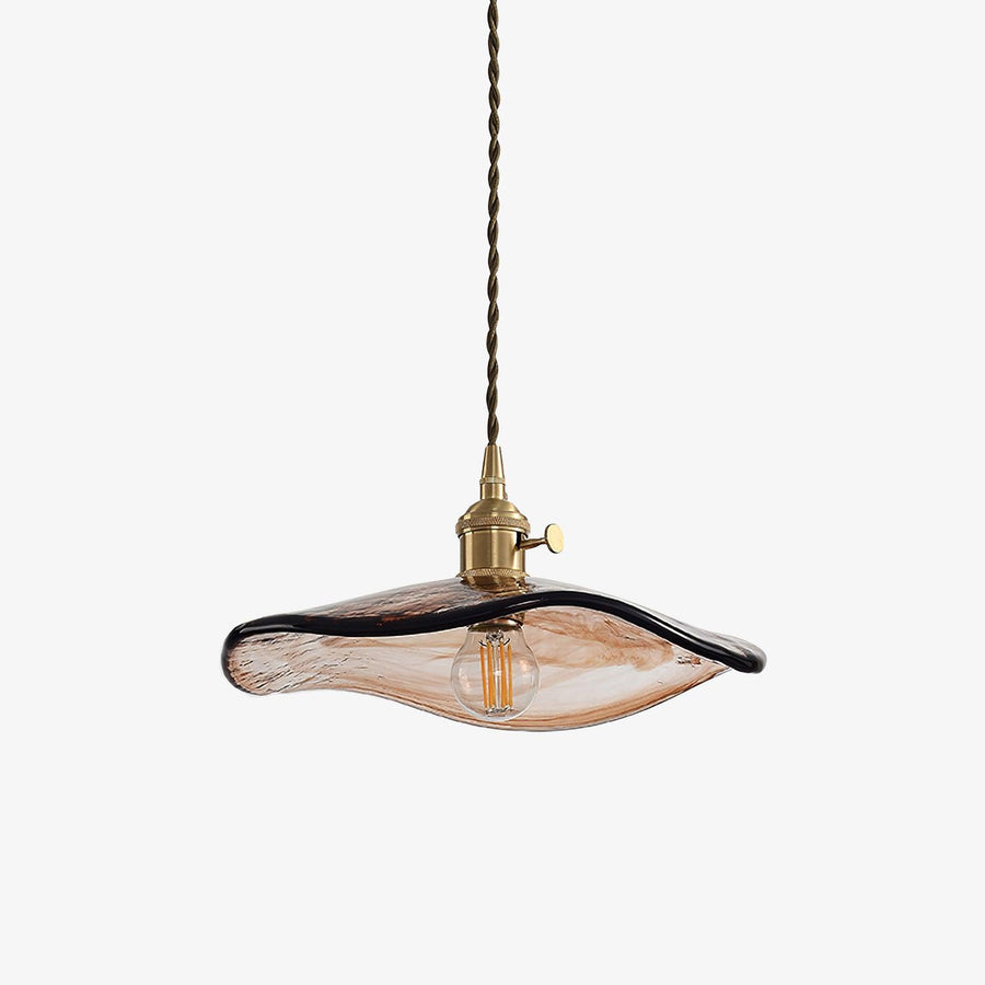 Suspension Miroir en verre et laiton – vue 3