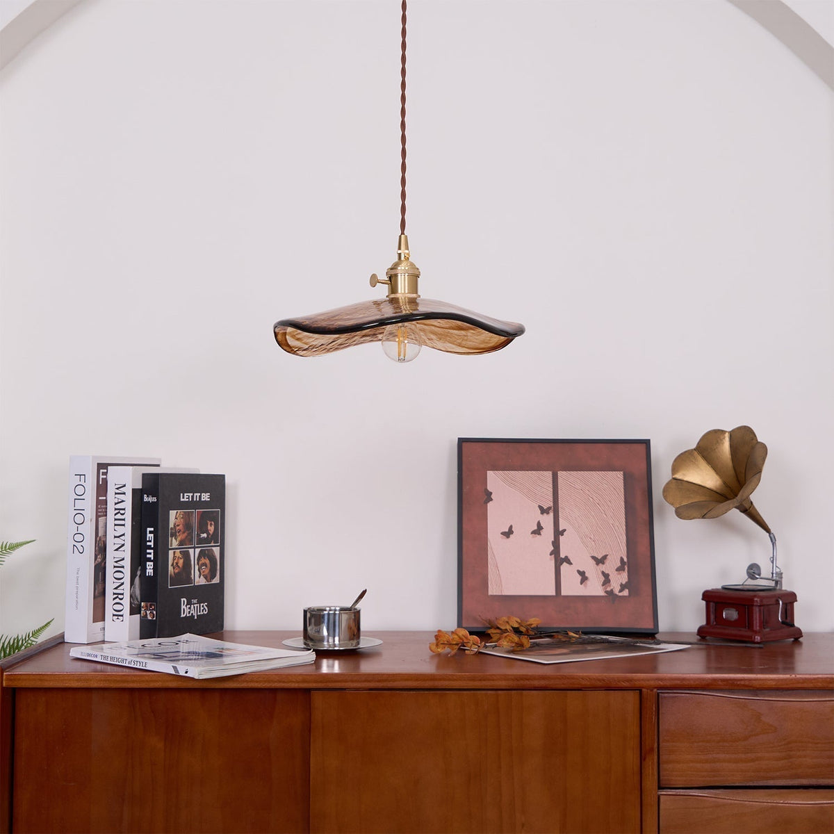 Suspension Miroir en verre et laiton – vue 16