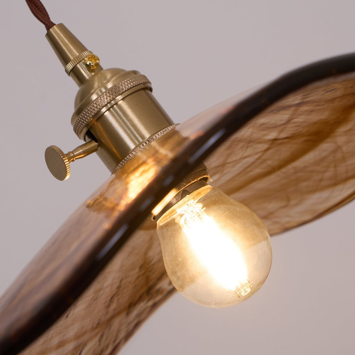 Suspension Miroir en verre et laiton – vue 8