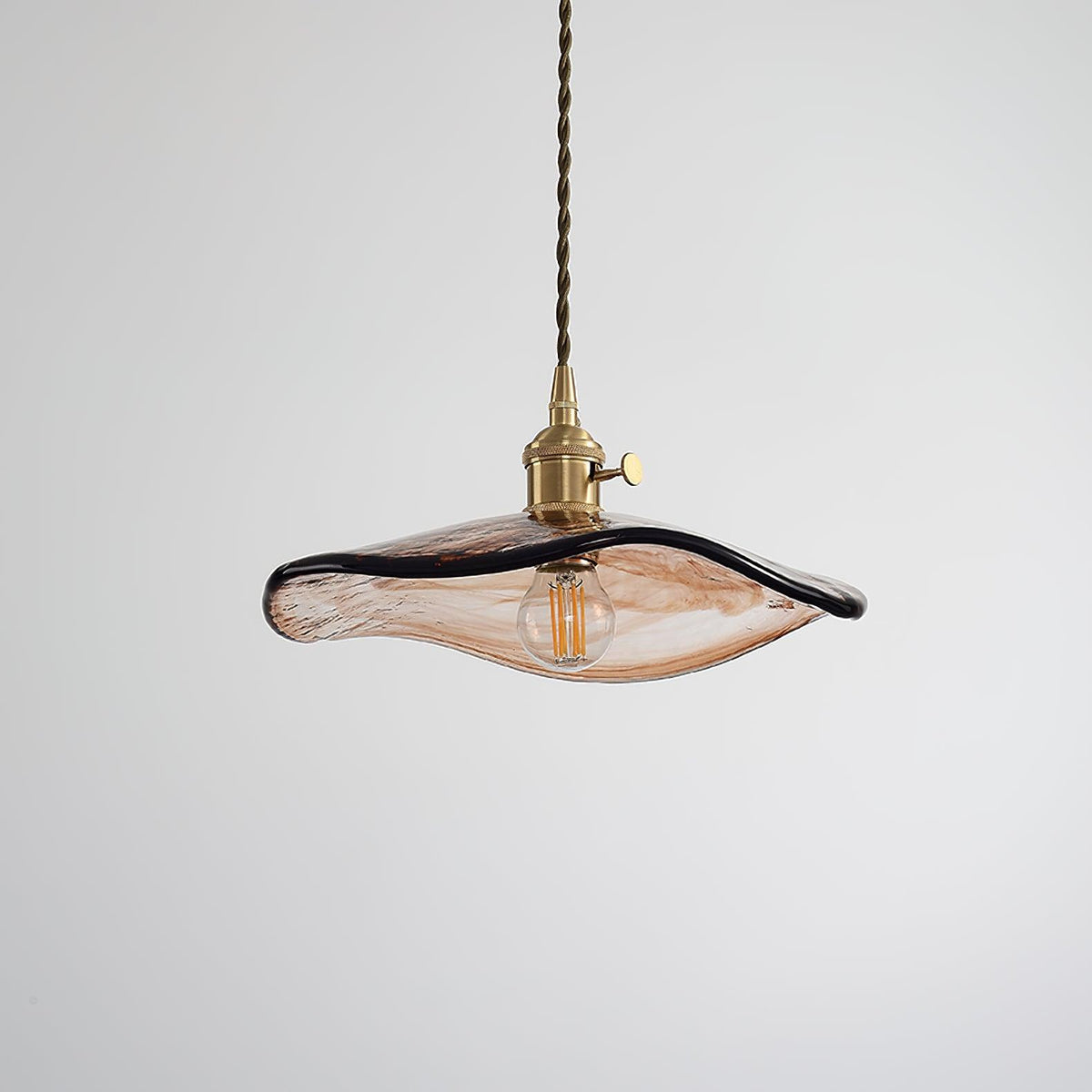 Suspension Miroir en verre et laiton – vue 21