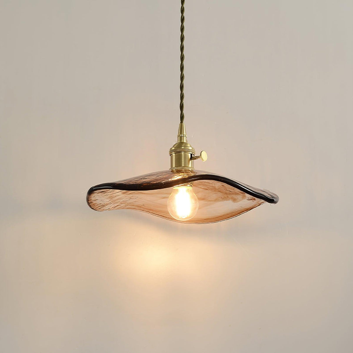 Suspension Miroir en verre et laiton – vue 12